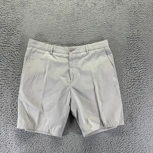 Beanpole Sloanie Shorts Mens 34 Gray Cotton Golf Performance Flat-Front Sports